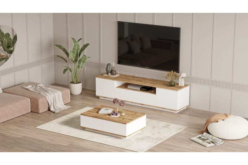Anari Möbelset För Vardagsrum - Vit - Möbler - Möbelset - Möbelset för vardagsrum