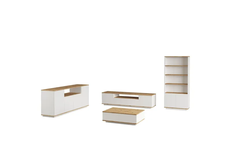Anari Möbelset För Vardagsrum - Vit - Möbler - Möbelset - Möbelset för vardagsrum