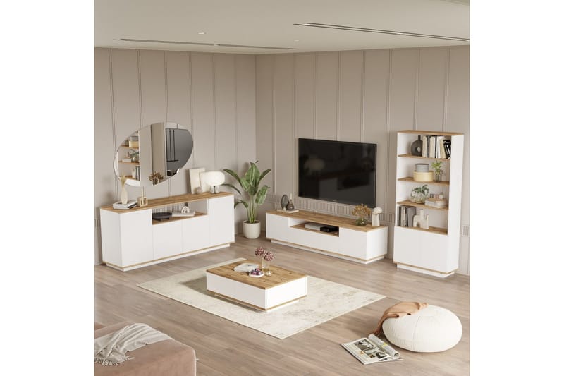 Anari Möbelset För Vardagsrum - Vit - Möbler - Möbelset - Möbelset för vardagsrum