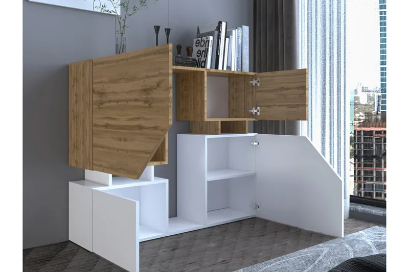 Carbost Möbelset För Vardagsrum White - Möbler - Möbelset - Möbelset för vardagsrum