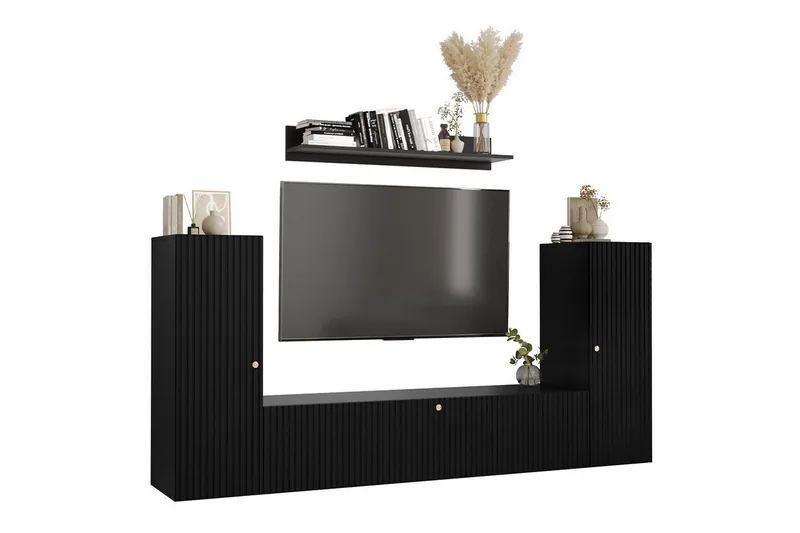 Dunvegan Möbelset För Vardagsrum Black, undefined