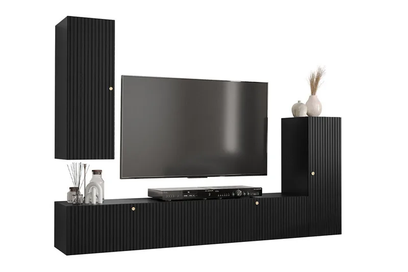 Dunvegan Möbelset För Vardagsrum Black, undefined