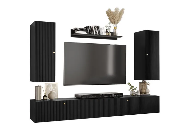 Dunvegan Möbelset För Vardagsrum Black, undefined