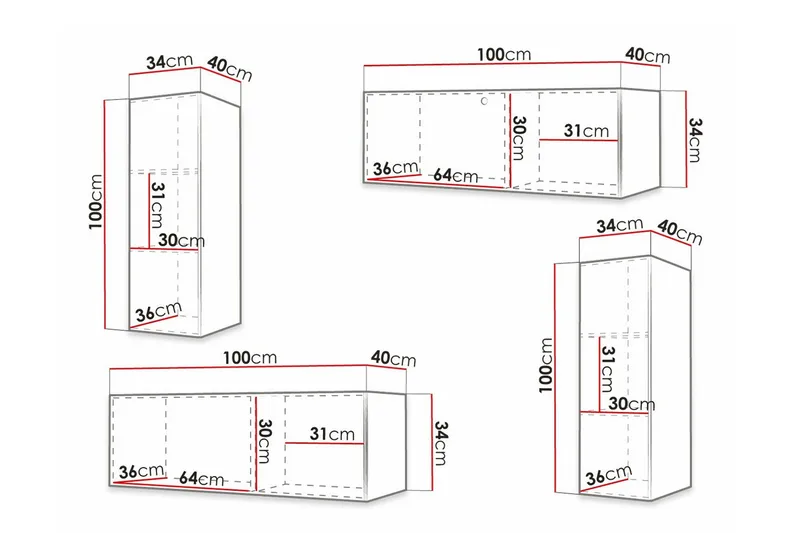 Dunvegan Möbelset För Vardagsrum Black - Möbler - Möbelset - Möbelset för vardagsrum