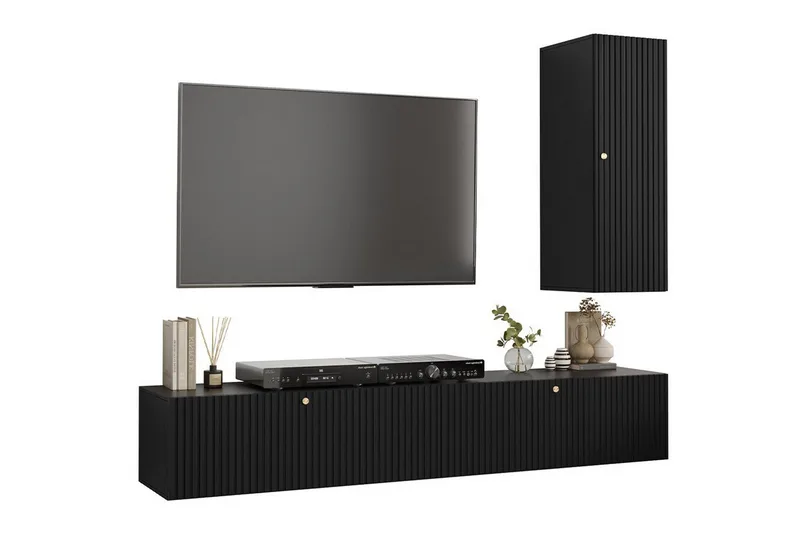 Dunvegan Möbelset För Vardagsrum Black, undefined