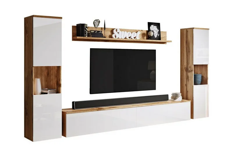 Galbally Möbelset För Vardagsrum Brown, undefined