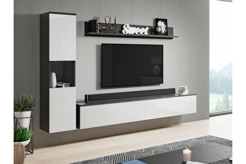 Galbally Möbelset För Vardagsrum - Vit - Möbler - Möbelset - Möbelset för vardagsrum