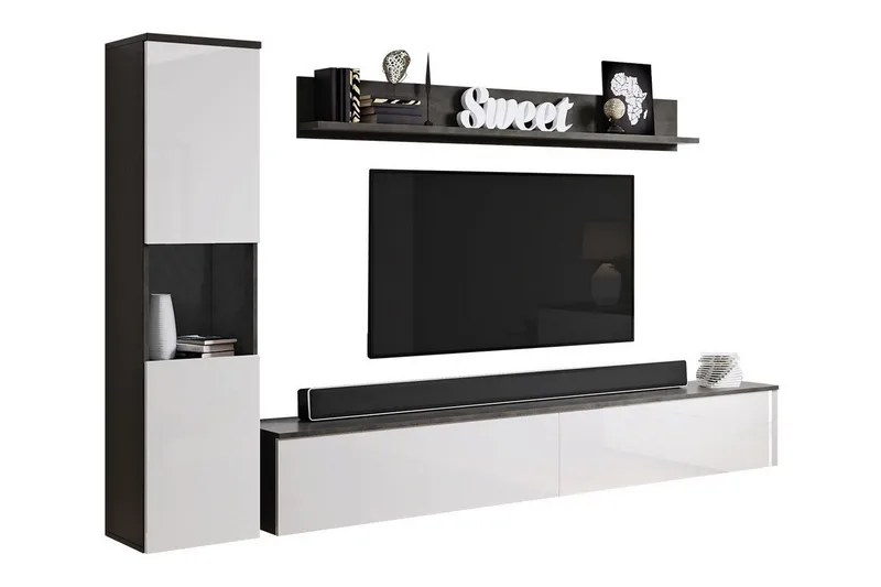 Galbally Möbelset För Vardagsrum - Vit - Möbler - Möbelset - Möbelset för vardagsrum