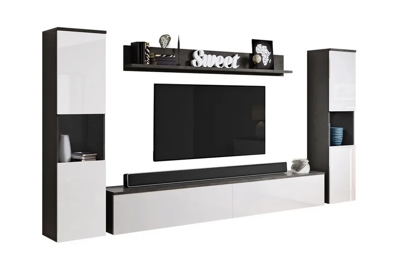 Galbally Möbelset För Vardagsrum - Vit - Möbler - Möbelset - Möbelset för vardagsrum