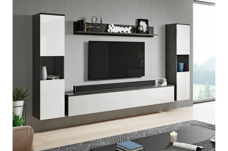 Galbally Möbelset För Vardagsrum - Vit - Möbler - Möbelset - Möbelset för vardagsrum