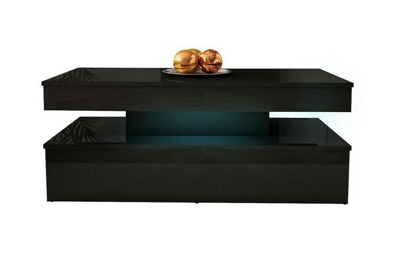 Glenndale Möbelset Vardagsrum med Belysning - Svart - Möbler - Möbelset - Möbelset för vardagsrum