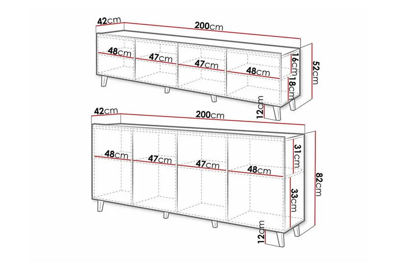 Kintore Möbelset För Vardagsrum Black - Möbler - Möbelset - Möbelset för vardagsrum