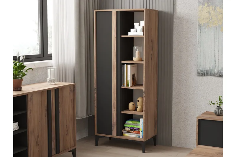 Lacin Möbelset För Vardagsrum - Antracit - Möbler - Möbelset - Möbelset för vardagsrum