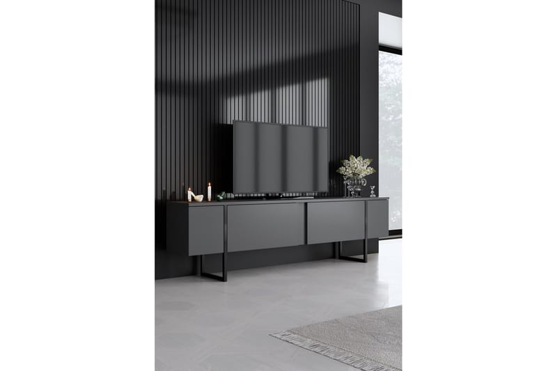 Luxe Möbelset För Vardagsrum - Antracit - Möbler - Möbelset - Möbelset för vardagsrum