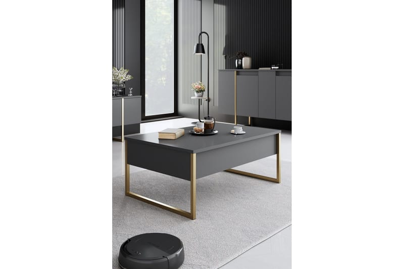Luxe Möbelset För Vardagsrum - Antracit - Möbler - Möbelset - Möbelset för vardagsrum