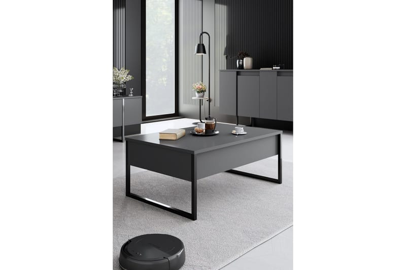 Luxe Möbelset För Vardagsrum - Antracit - Möbler - Möbelset - Möbelset för vardagsrum