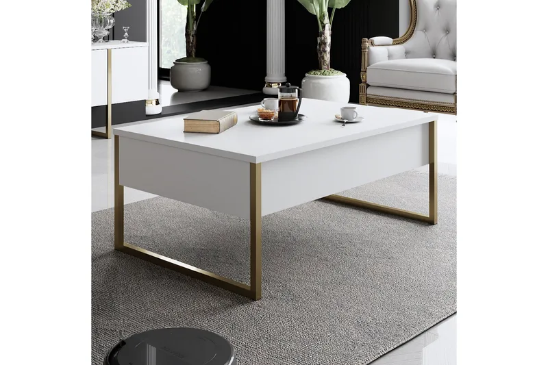 Luxe Möbelset För Vardagsrum - Vit - Möbler - Möbelset - Möbelset för vardagsrum