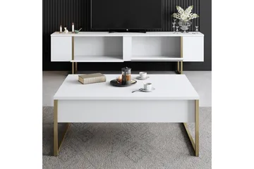 Luxe Möbelset För Vardagsrum - Vit - Möbler - Möbelset - Möbelset för vardagsrum