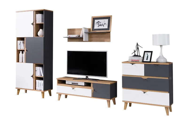 Memone Vardagsrumsset - Beige/Grå/Vit - Möbler - Möbelset - Möbelset för vardagsrum