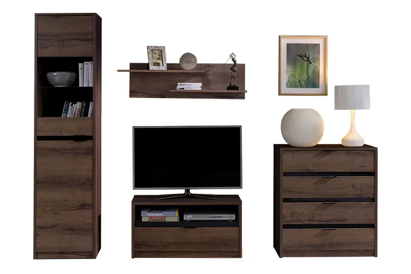 Najera Vardagsrumsset - Brun - Möbler - Möbelset - Möbelset för vardagsrum