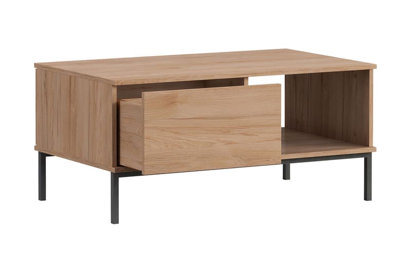 Querty Vardagsrumsset LED-belysning 7 Delar Vit LED - Natur - Möbler - Möbelset - Möbelset för vardagsrum