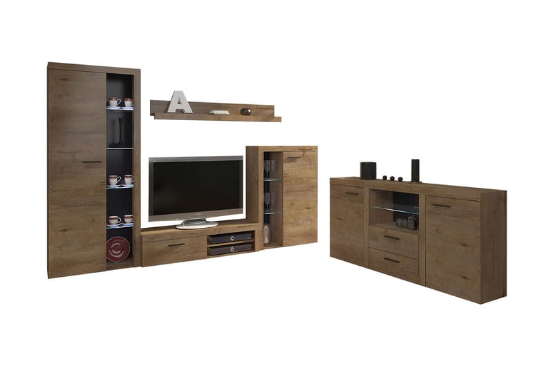 Rumba Soffgrupp - Beige/Brun - Möbler - Möbelset - Möbelset för vardagsrum