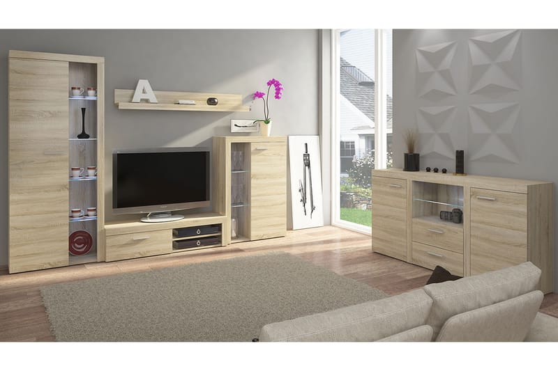 Rumba Soffgrupp - Beige/Grå - Möbler - Möbelset - Möbelset för vardagsrum