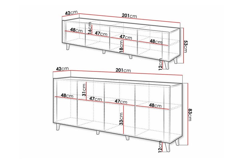 Strontian Möbelset För Vardagsrum Scandinavian Choice Black - Möbler - Möbelset - Möbelset för vardagsrum