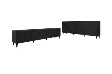 Strontian Möbelset För Vardagsrum Scandinavian Choice Black - Möbler - Möbelset - Möbelset för vardagsrum