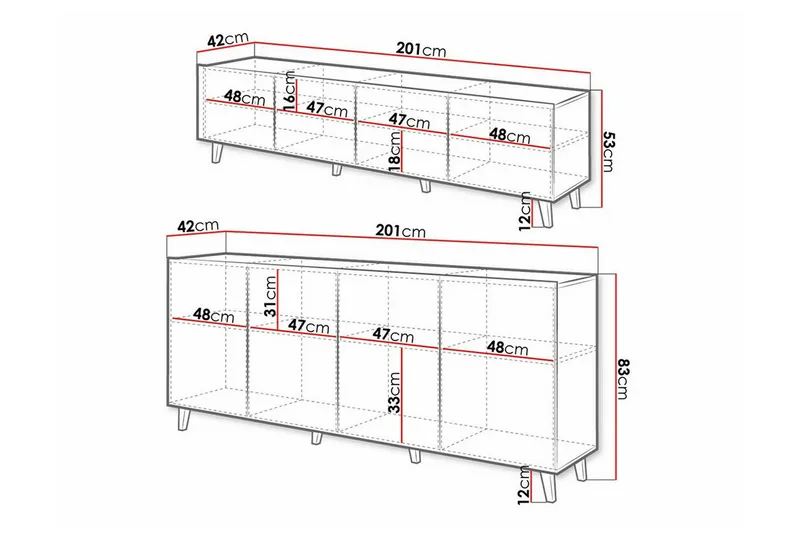 Strontian Möbelset För Vardagsrum Scandinavian Choice Black - Möbler - Möbelset - Möbelset för vardagsrum