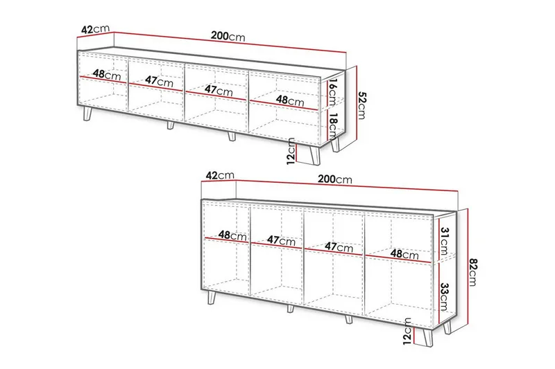 Strontian Möbelset För Vardagsrum Scandinavian Choice White - Möbler - Möbelset - Möbelset för vardagsrum