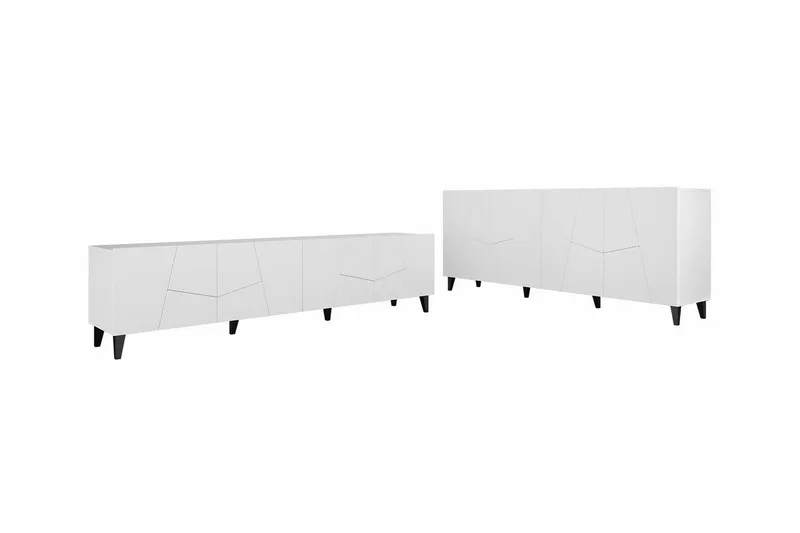 Strontian Möbelset För Vardagsrum Scandinavian Choice White, undefined