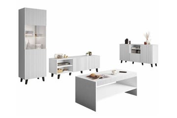 Strontian Möbelset För Vardagsrum Scandinavian Choice White - Möbler - Möbelset - Möbelset för vardagsrum