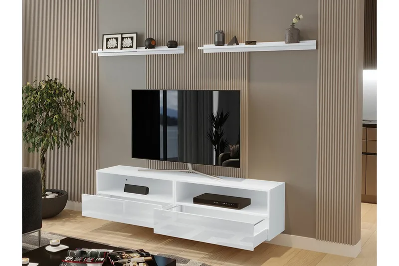 Summerville Möbelset För Vardagsrum White - Möbler - Möbelset - Möbelset för vardagsrum