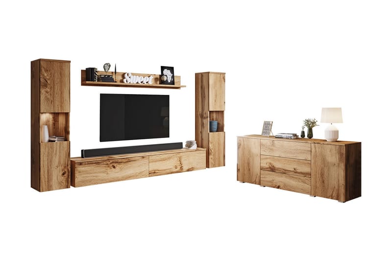 Valga Möbelset För Vardagsrum Natur - Natur - Möbler - Möbelset - Möbelset för vardagsrum