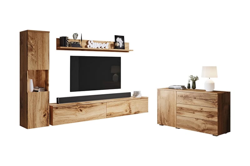Valga Möbelset För Vardagsrum Natur - Natur - Möbler - Möbelset - Möbelset för vardagsrum