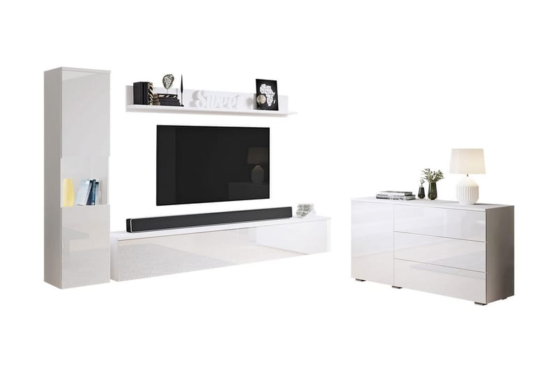 Valga Möbelset För Vardagsrum Vit - Vit - Möbler - Möbelset - Möbelset för vardagsrum