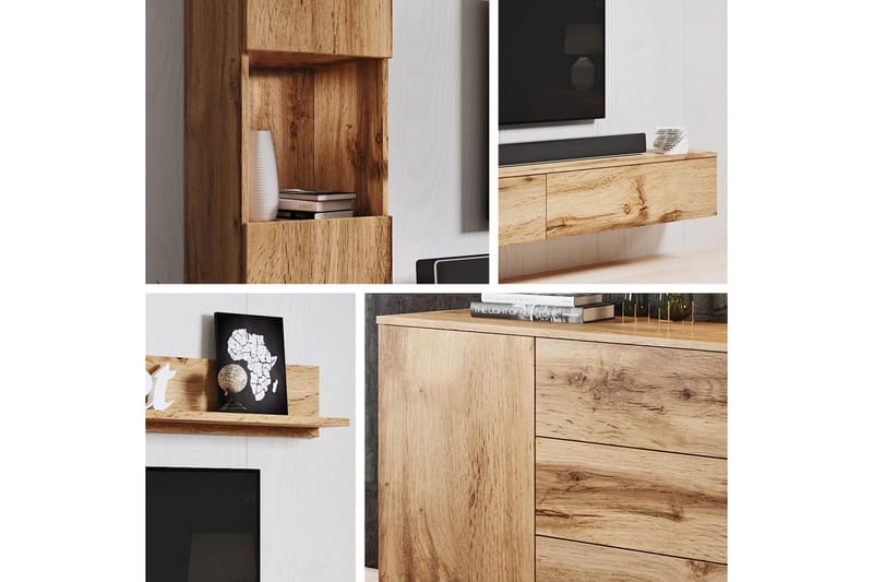 Valga Möbelset För Vardagsrum Vit - Vit - Möbler - Möbelset - Möbelset för vardagsrum