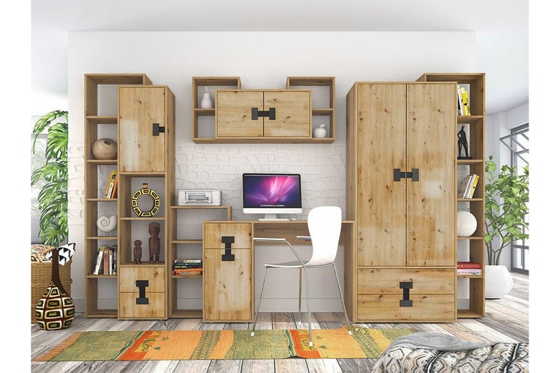 Castlebay Möbelset För Sovrum Brown - Möbler - Möbelset - Möbelset för sovrum