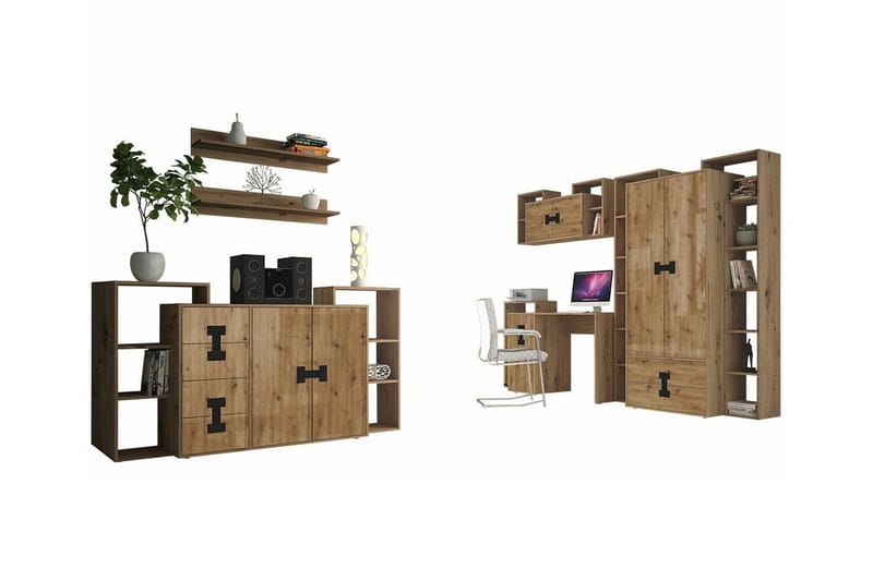 Castlebay Möbelset För Sovrum Brown, undefined