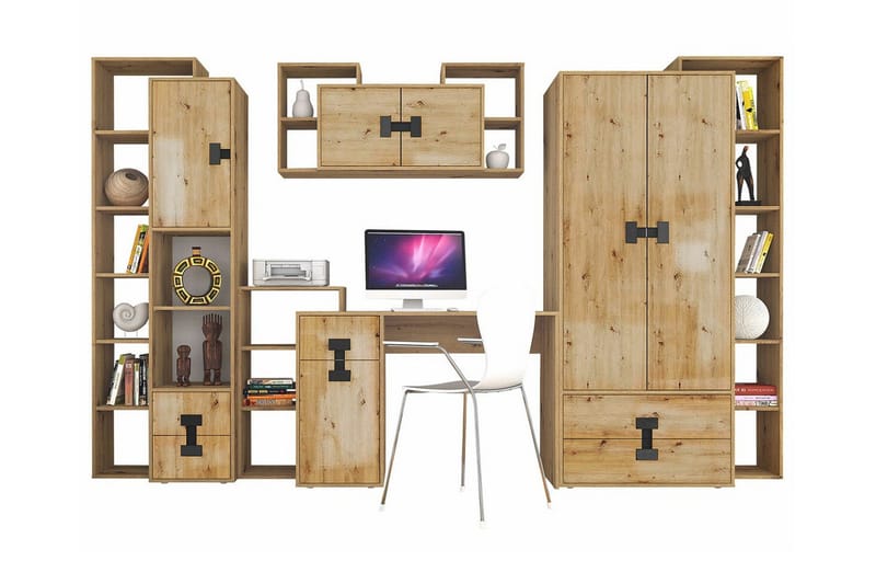 Castlebay Möbelset För Sovrum Brown - Möbler - Möbelset - Möbelset för sovrum