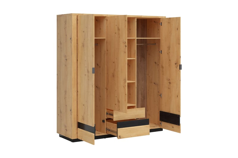 Forja Sovrumsset 181x56 cm - Natur/Svart - Möbler - Möbelset - Möbelset för sovrum