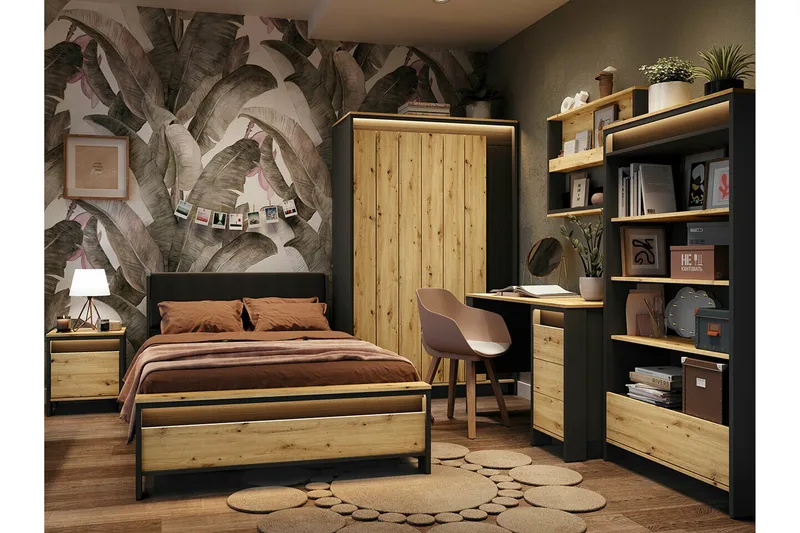 Rathmore Möbelset För Sovrum - Svart - Möbler - Möbelset - Möbelset för sovrum