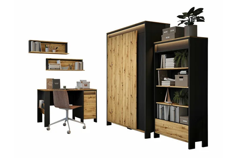 Rathmore Möbelset För Sovrum, Svart