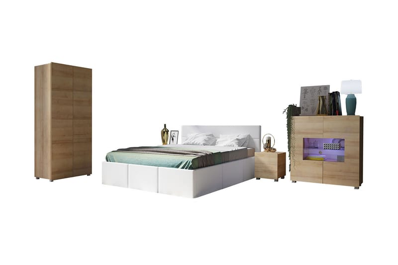 Tessan Sovrumsset - Beige/Grå - Möbler - Möbelset - Möbelset för sovrum