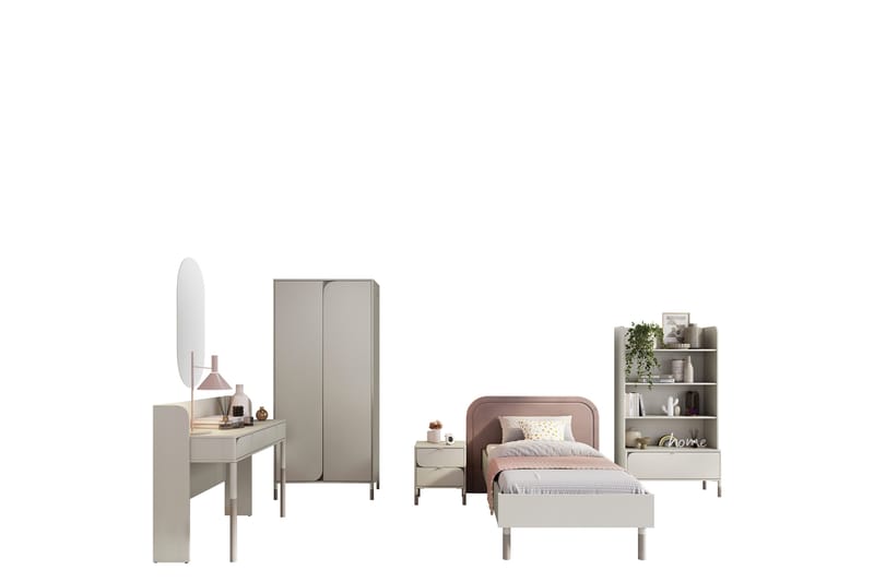 Monfort Möbelset För Sovrum - Beige - Möbler - Möbelset - Möbelset för sovrum