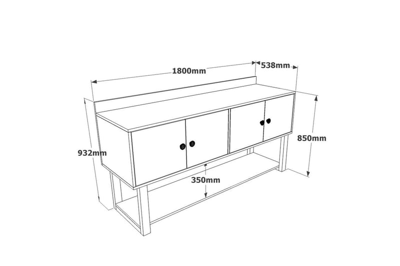 Mono Möbelset För Kontor - Natur/Kolgrå - Möbler - Möbelset - Möbelset för kontor