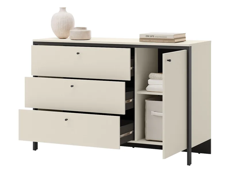 Navron Möbelset För Sovrum - Beige/Svart - Möbler - Möbelset - Möbelset för sovrum