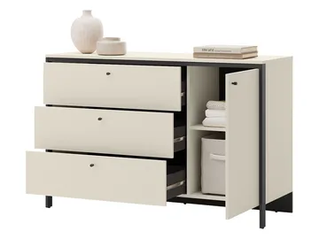 Navron Möbelset För Sovrum - Beige/Svart - Möbler - Möbelset - Möbelset för sovrum
