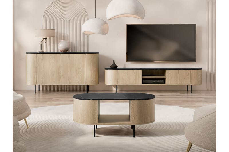 Pantego Möbelset För Vardagsrum - Brun - Möbler - Möbelset - Möbelset för vardagsrum